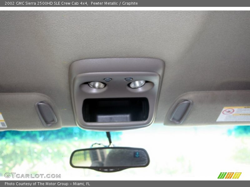 Pewter Metallic / Graphite 2002 GMC Sierra 2500HD SLE Crew Cab 4x4
