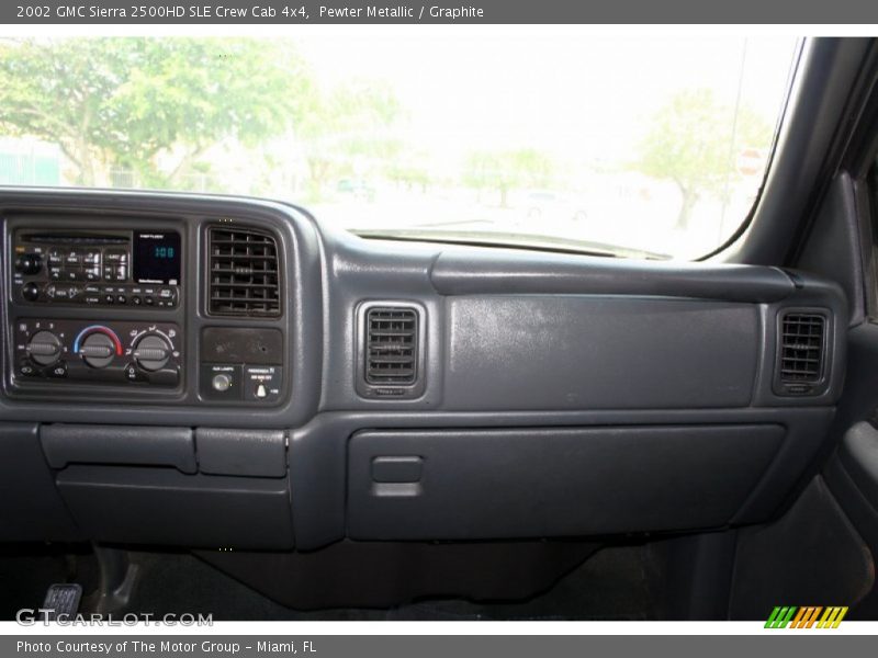 Pewter Metallic / Graphite 2002 GMC Sierra 2500HD SLE Crew Cab 4x4