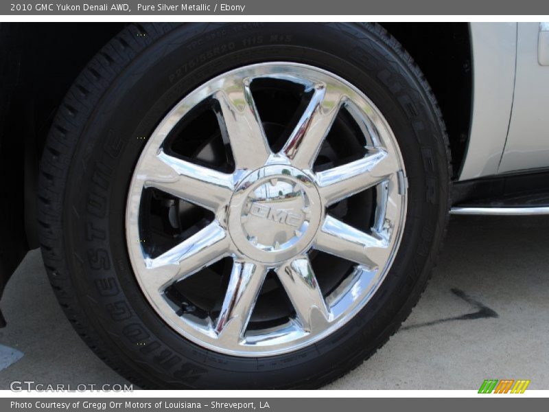 Pure Silver Metallic / Ebony 2010 GMC Yukon Denali AWD