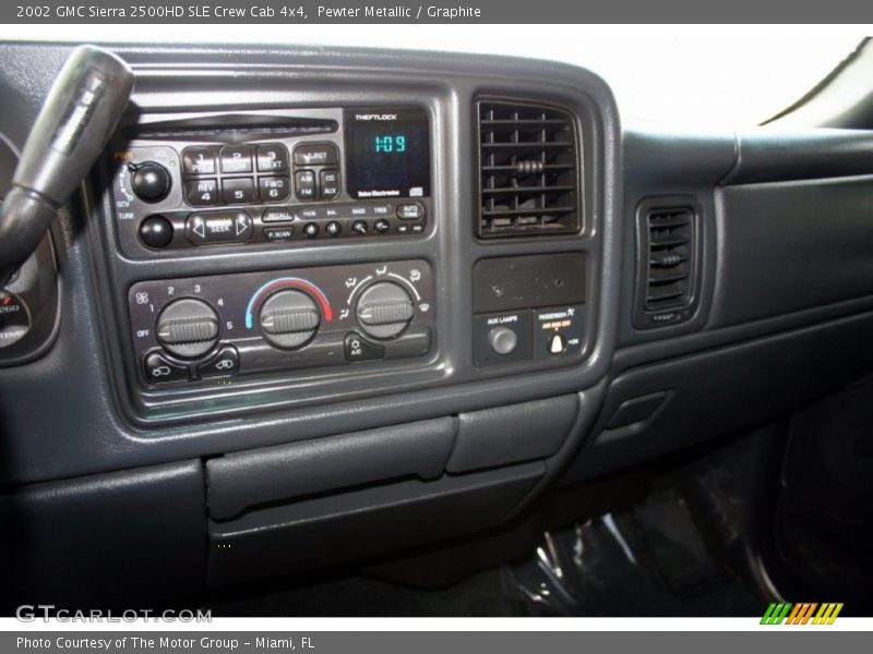 Pewter Metallic / Graphite 2002 GMC Sierra 2500HD SLE Crew Cab 4x4