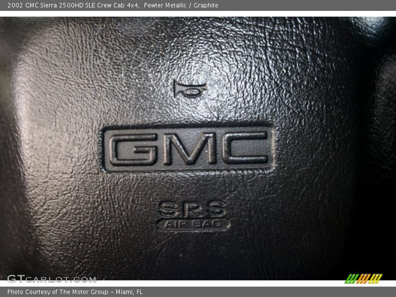 Pewter Metallic / Graphite 2002 GMC Sierra 2500HD SLE Crew Cab 4x4