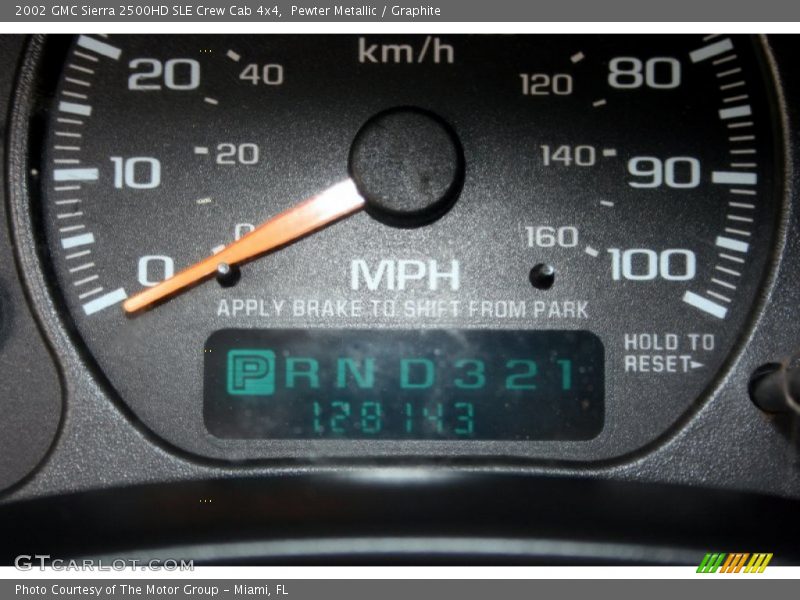 Pewter Metallic / Graphite 2002 GMC Sierra 2500HD SLE Crew Cab 4x4