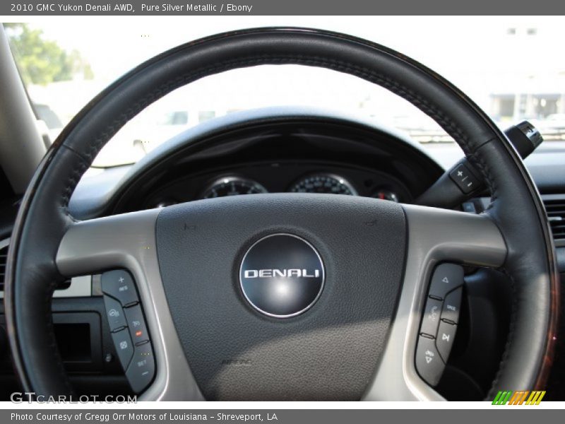 Pure Silver Metallic / Ebony 2010 GMC Yukon Denali AWD