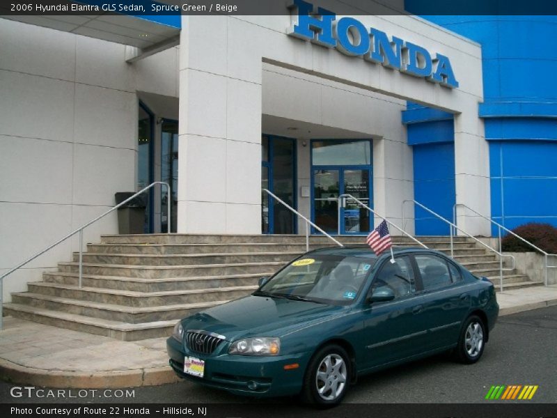 Spruce Green / Beige 2006 Hyundai Elantra GLS Sedan