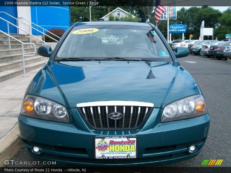 Spruce Green / Beige 2006 Hyundai Elantra GLS Sedan