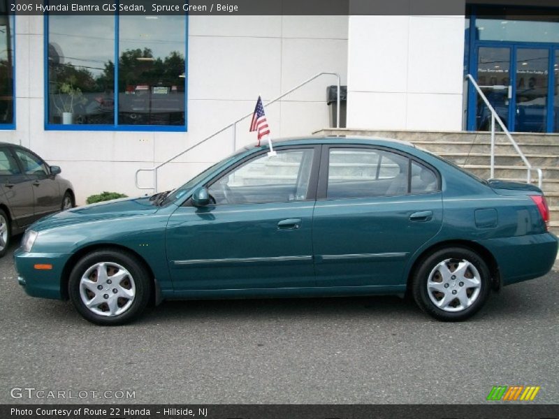 Spruce Green / Beige 2006 Hyundai Elantra GLS Sedan
