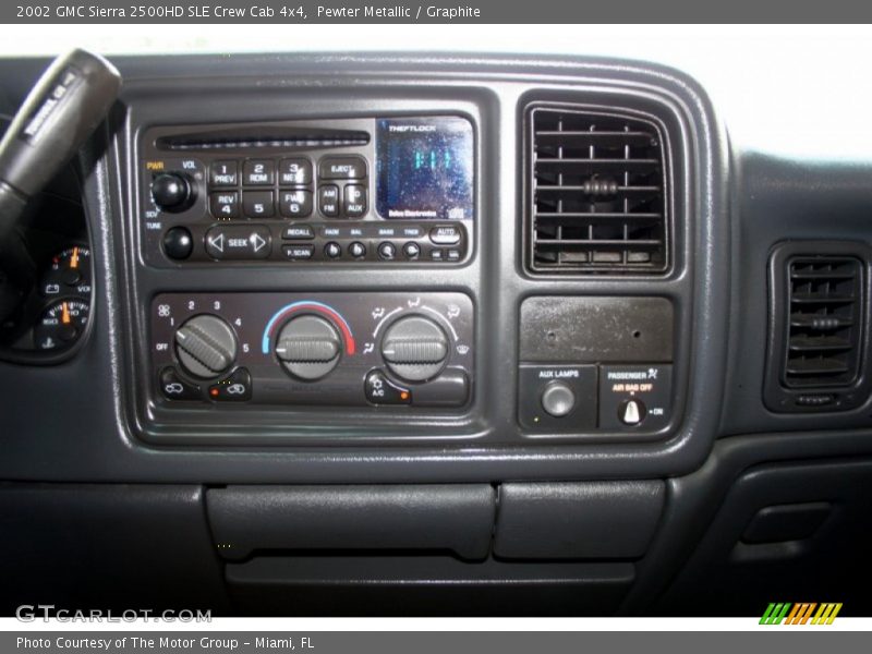 Pewter Metallic / Graphite 2002 GMC Sierra 2500HD SLE Crew Cab 4x4