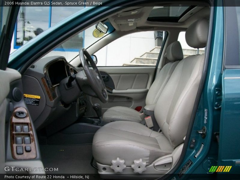 Spruce Green / Beige 2006 Hyundai Elantra GLS Sedan