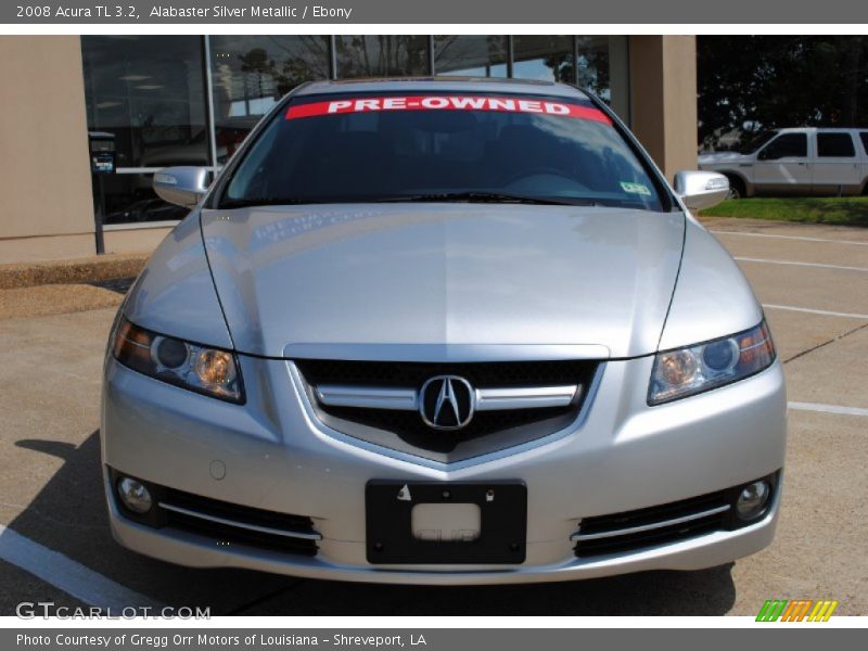 Alabaster Silver Metallic / Ebony 2008 Acura TL 3.2