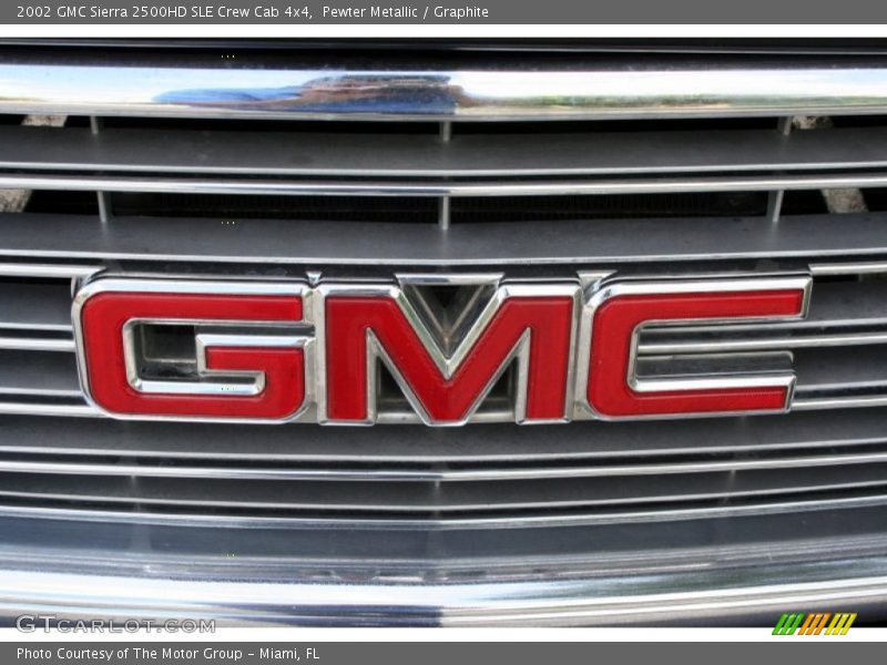 Pewter Metallic / Graphite 2002 GMC Sierra 2500HD SLE Crew Cab 4x4