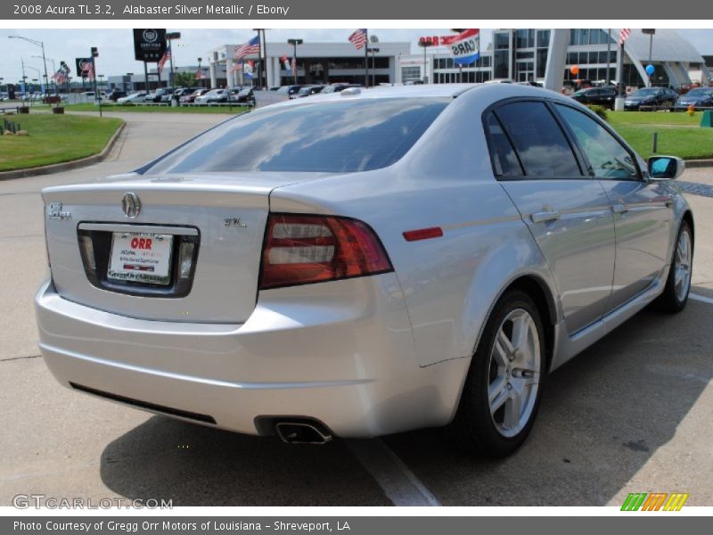 Alabaster Silver Metallic / Ebony 2008 Acura TL 3.2