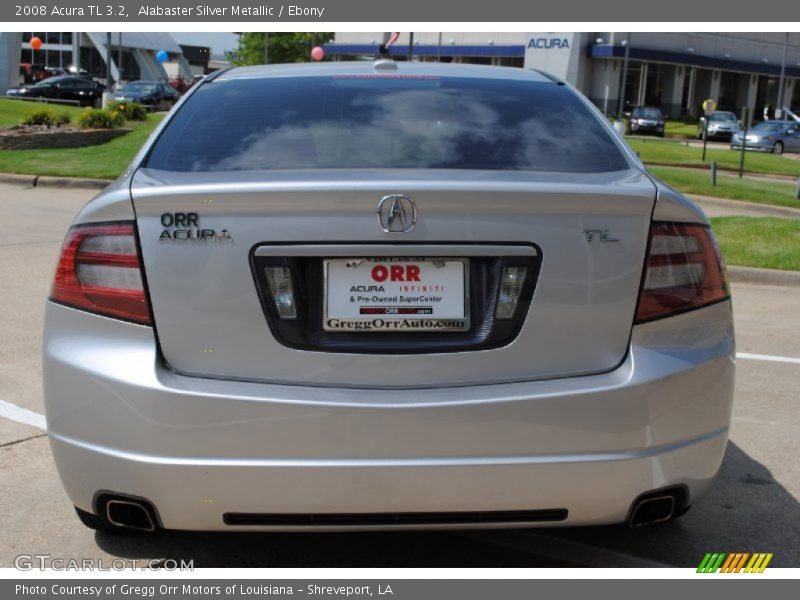 Alabaster Silver Metallic / Ebony 2008 Acura TL 3.2