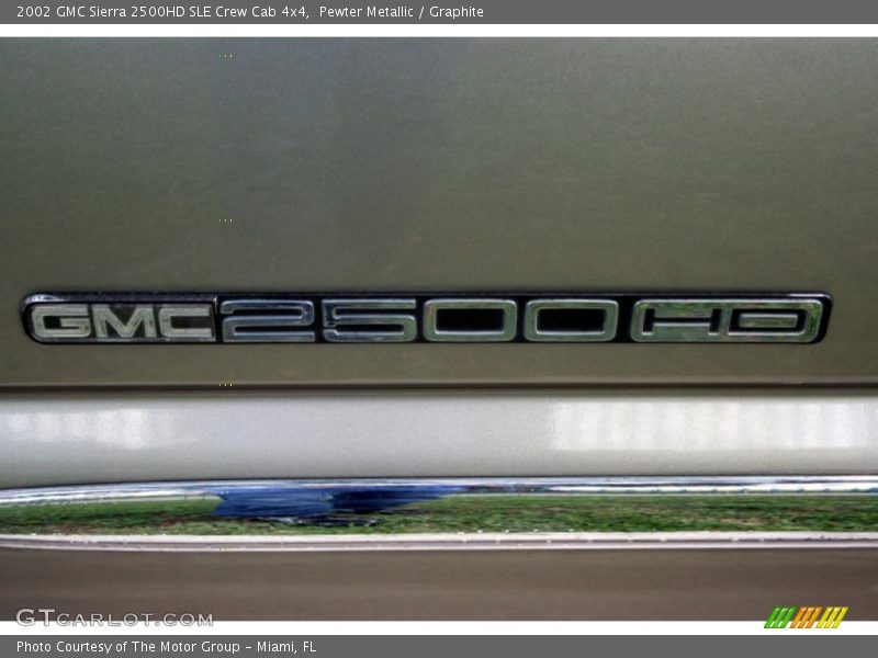 Pewter Metallic / Graphite 2002 GMC Sierra 2500HD SLE Crew Cab 4x4