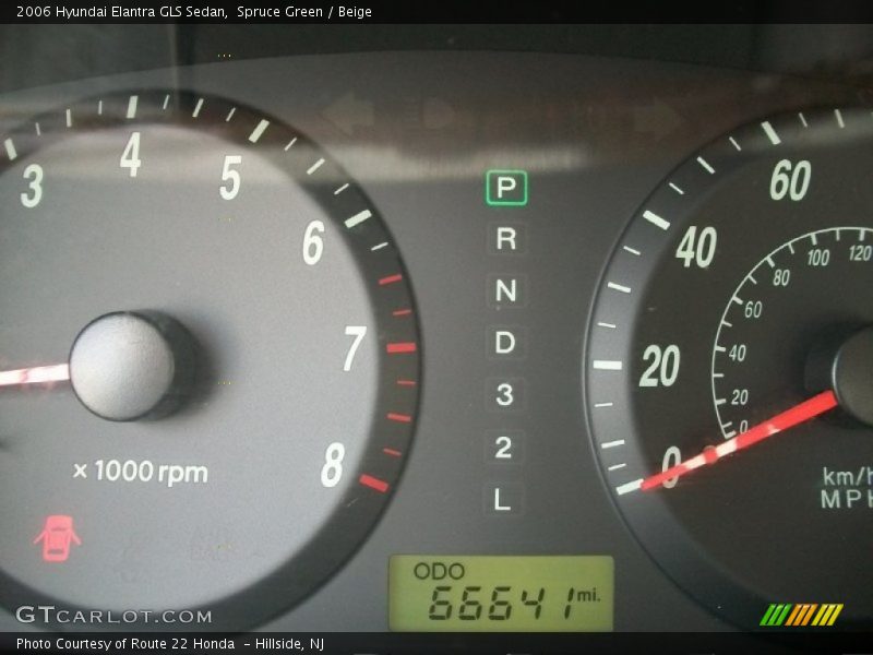 Spruce Green / Beige 2006 Hyundai Elantra GLS Sedan