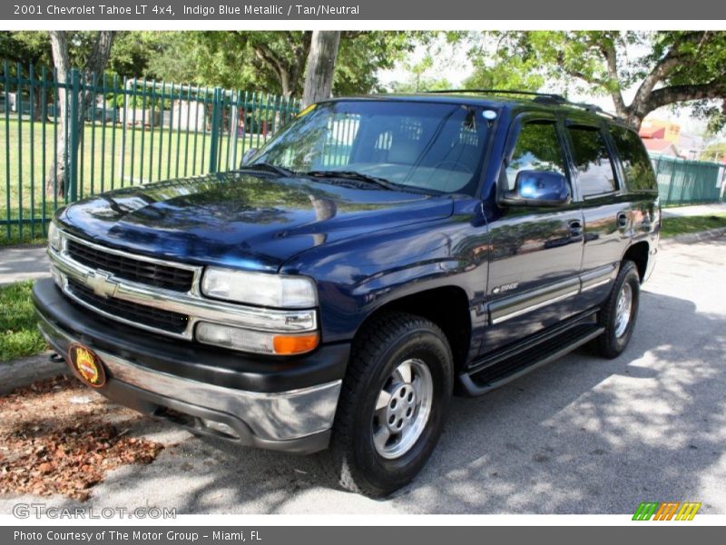 Indigo Blue Metallic / Tan/Neutral 2001 Chevrolet Tahoe LT 4x4