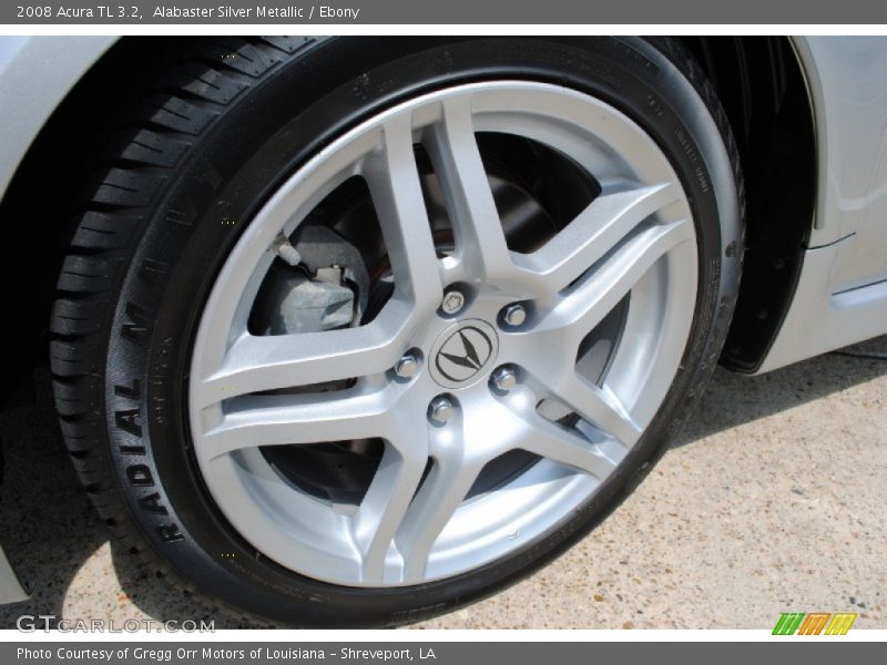 Alabaster Silver Metallic / Ebony 2008 Acura TL 3.2
