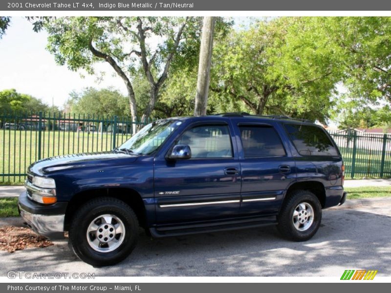 Indigo Blue Metallic / Tan/Neutral 2001 Chevrolet Tahoe LT 4x4