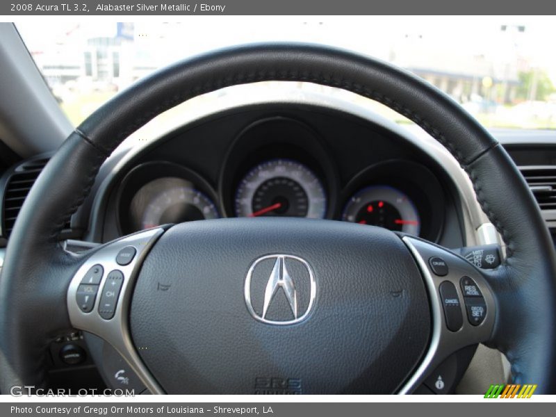 Alabaster Silver Metallic / Ebony 2008 Acura TL 3.2