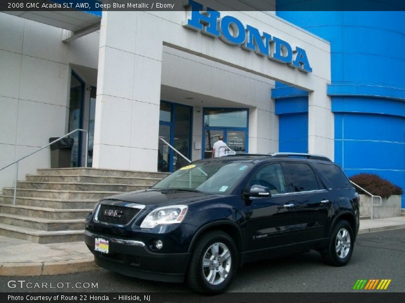 Deep Blue Metallic / Ebony 2008 GMC Acadia SLT AWD