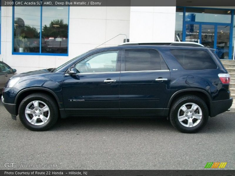 Deep Blue Metallic / Ebony 2008 GMC Acadia SLT AWD