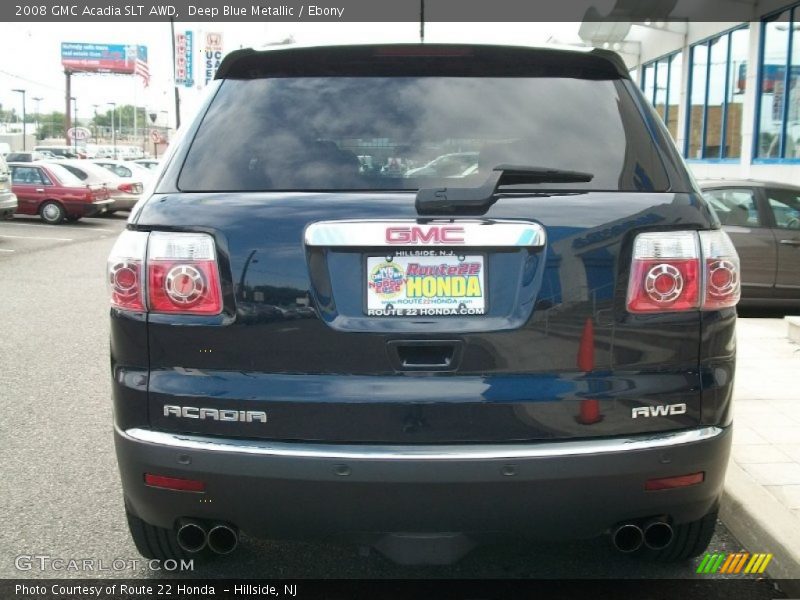 Deep Blue Metallic / Ebony 2008 GMC Acadia SLT AWD