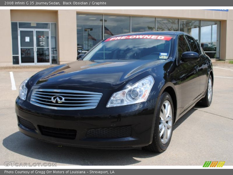 Black Obsidian / Graphite 2008 Infiniti G 35 Journey Sedan