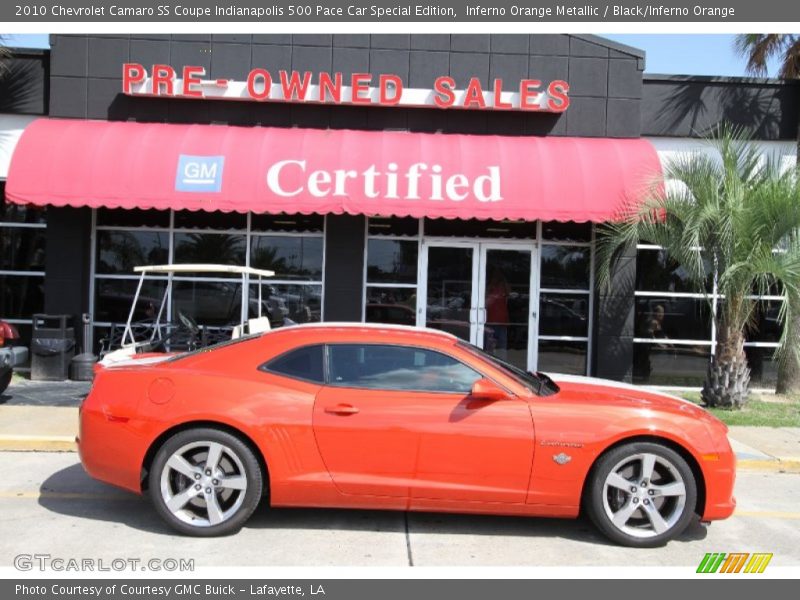 Inferno Orange Metallic / Black/Inferno Orange 2010 Chevrolet Camaro SS Coupe Indianapolis 500 Pace Car Special Edition