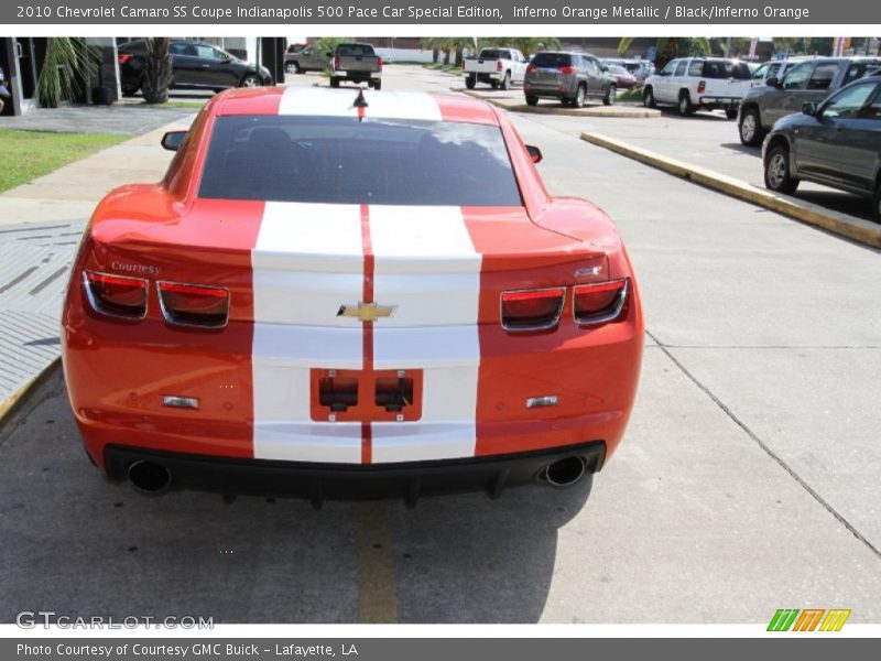 Inferno Orange Metallic / Black/Inferno Orange 2010 Chevrolet Camaro SS Coupe Indianapolis 500 Pace Car Special Edition