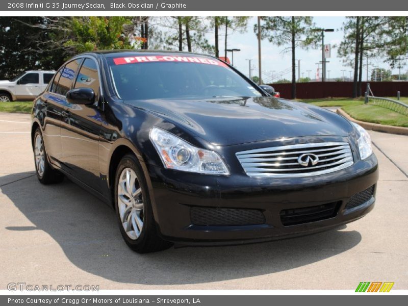 Black Obsidian / Graphite 2008 Infiniti G 35 Journey Sedan