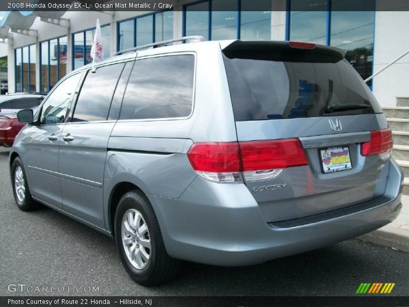 Ocean Mist Metallic / Gray 2008 Honda Odyssey EX-L