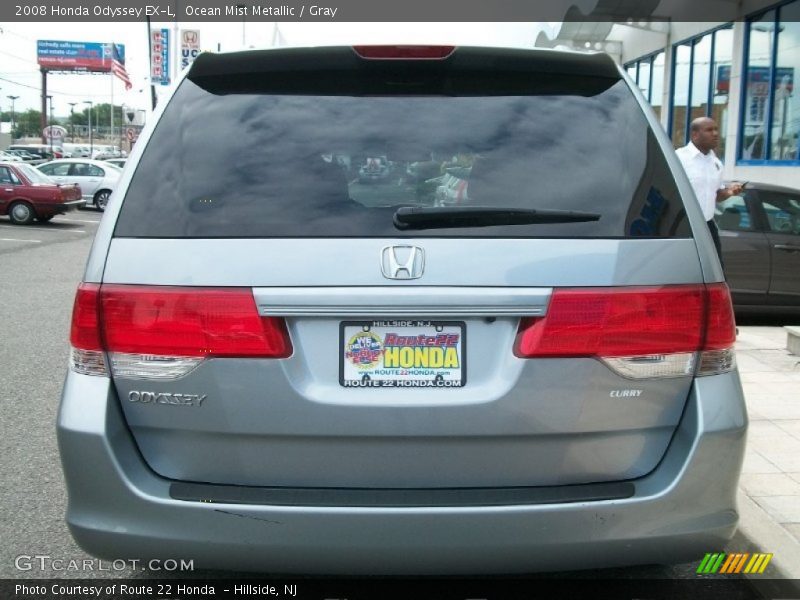 Ocean Mist Metallic / Gray 2008 Honda Odyssey EX-L