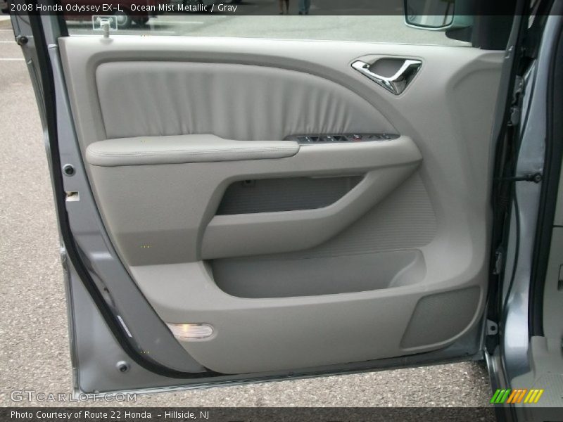 Ocean Mist Metallic / Gray 2008 Honda Odyssey EX-L