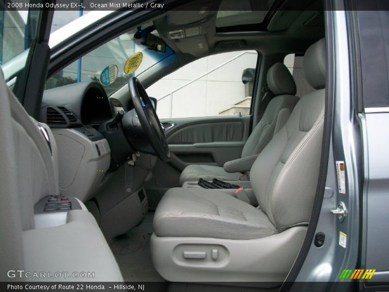 Ocean Mist Metallic / Gray 2008 Honda Odyssey EX-L