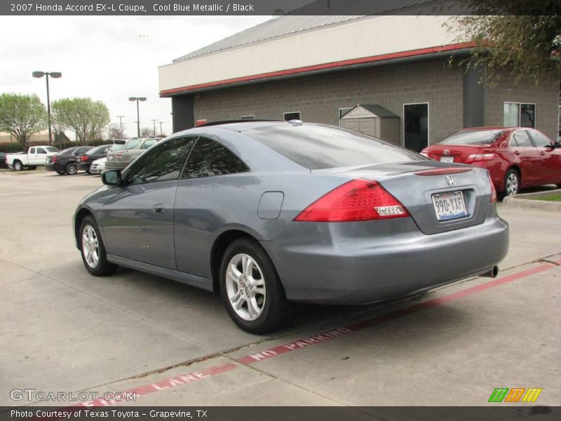 Cool Blue Metallic / Black 2007 Honda Accord EX-L Coupe