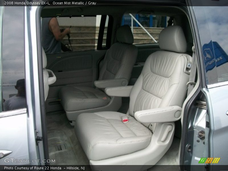 Ocean Mist Metallic / Gray 2008 Honda Odyssey EX-L