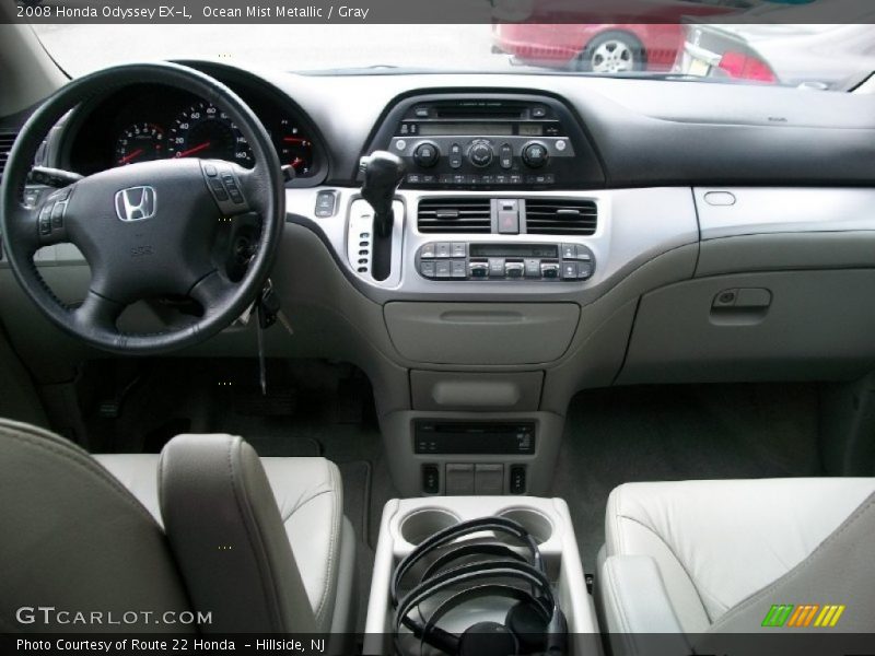 Ocean Mist Metallic / Gray 2008 Honda Odyssey EX-L