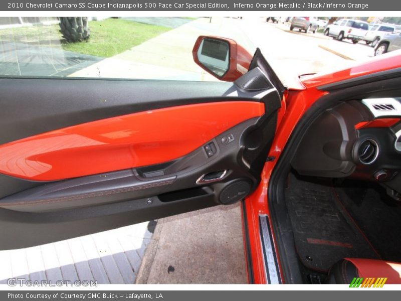 Inferno Orange Metallic / Black/Inferno Orange 2010 Chevrolet Camaro SS Coupe Indianapolis 500 Pace Car Special Edition