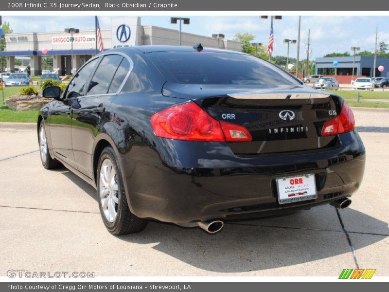 Black Obsidian / Graphite 2008 Infiniti G 35 Journey Sedan