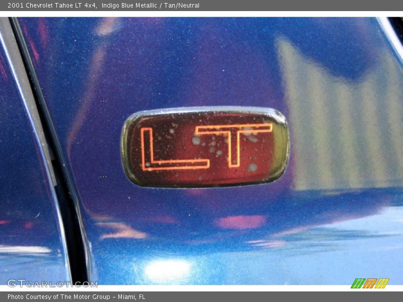 Indigo Blue Metallic / Tan/Neutral 2001 Chevrolet Tahoe LT 4x4