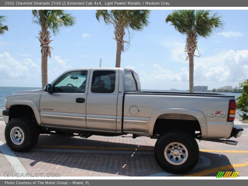  2002 Silverado 2500 LS Extended Cab 4x4 Light Pewter Metallic