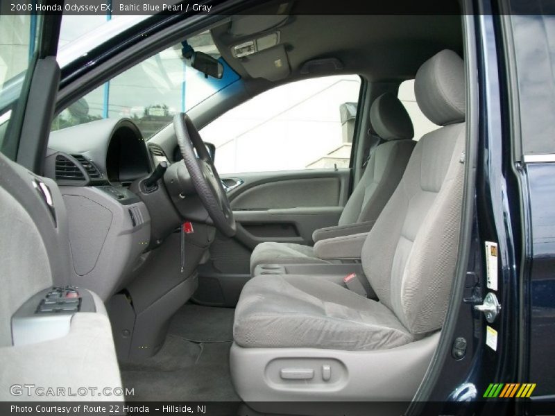 Baltic Blue Pearl / Gray 2008 Honda Odyssey EX
