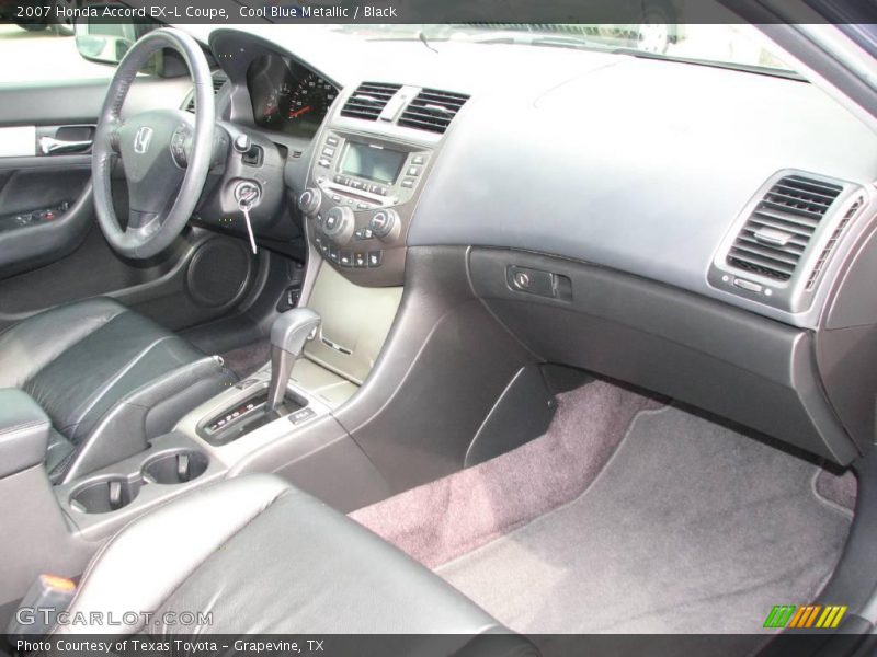 Cool Blue Metallic / Black 2007 Honda Accord EX-L Coupe
