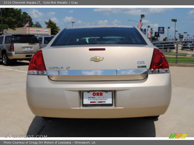 Gold Mist Metallic / Gray 2010 Chevrolet Impala LT