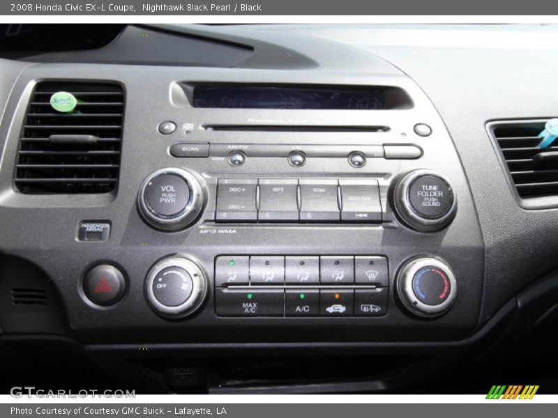 Nighthawk Black Pearl / Black 2008 Honda Civic EX-L Coupe