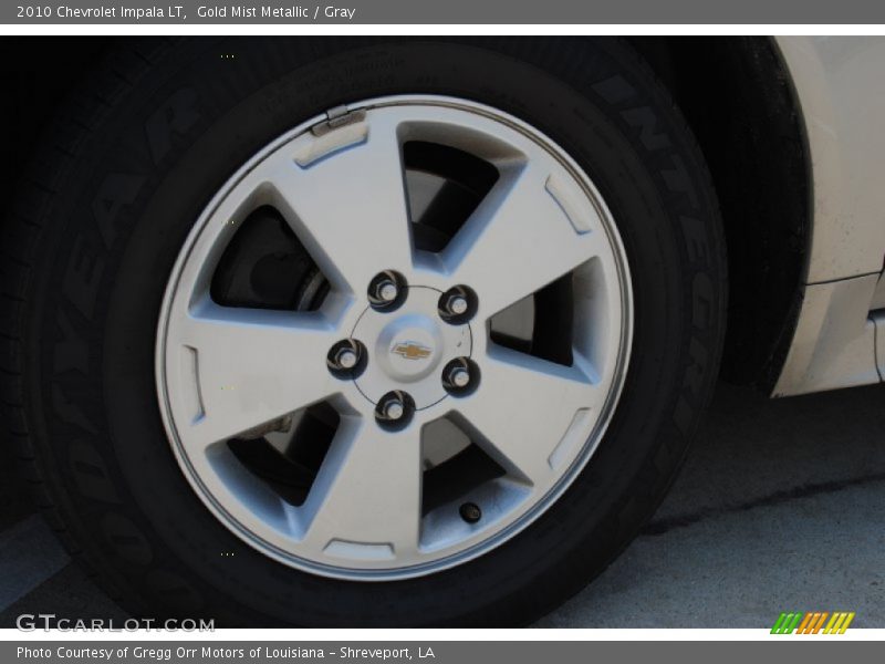 Gold Mist Metallic / Gray 2010 Chevrolet Impala LT