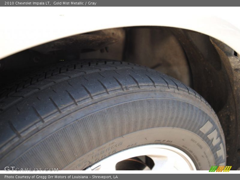 Gold Mist Metallic / Gray 2010 Chevrolet Impala LT