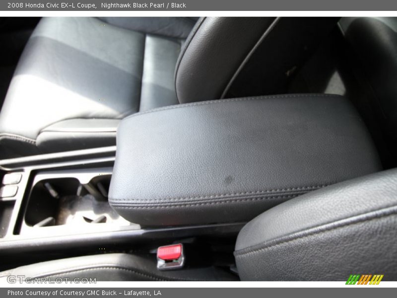 Nighthawk Black Pearl / Black 2008 Honda Civic EX-L Coupe