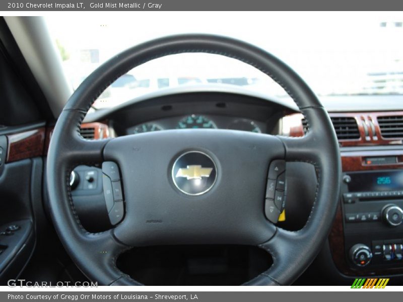 Gold Mist Metallic / Gray 2010 Chevrolet Impala LT