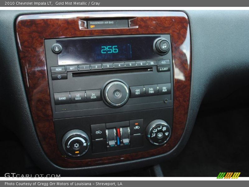 Gold Mist Metallic / Gray 2010 Chevrolet Impala LT
