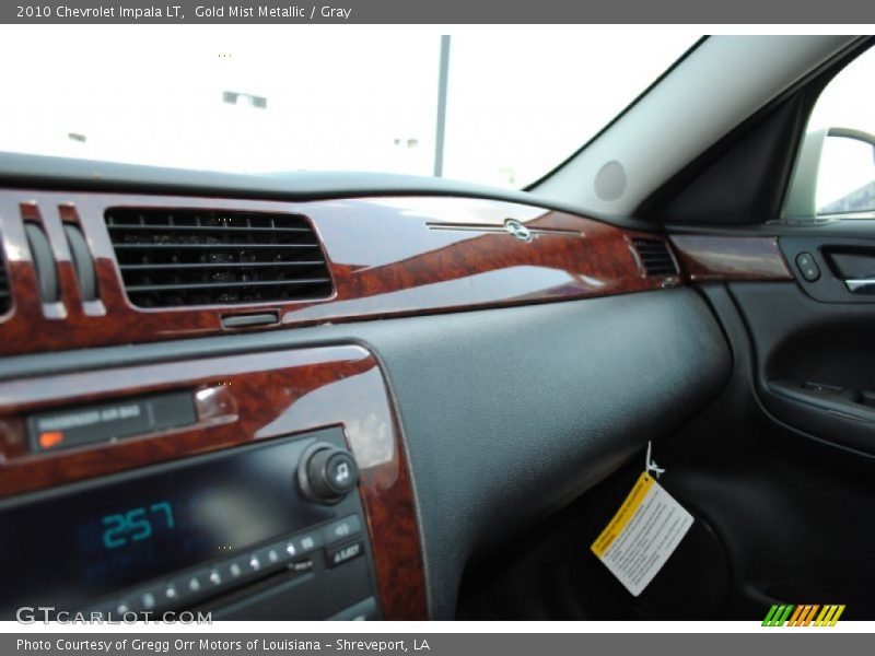 Gold Mist Metallic / Gray 2010 Chevrolet Impala LT